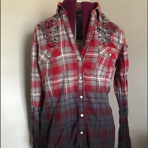 Cotton button down blouse